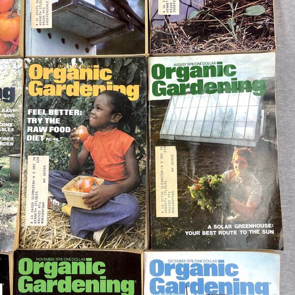 Vintage 1978 Organic Gardening Magazines Full Year Jan-Dec Bundle Prop - Picture 4 of 7